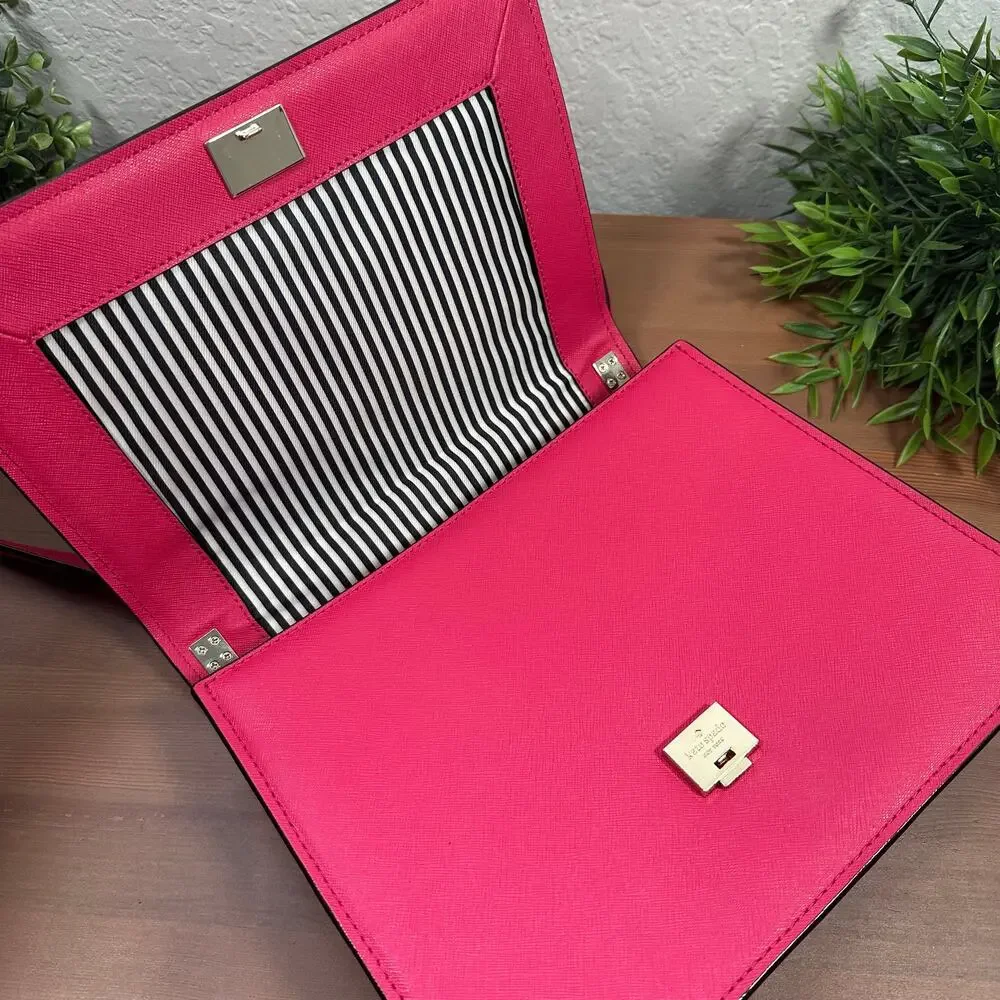 Kate Spade Women's Cameron Street Sophie Leather Shoulder Bag Hot Pink
